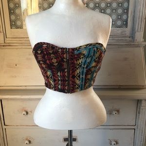 Forever 21 strapless crop top. Size S